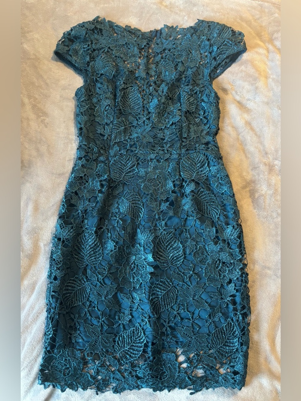 Soiéblu Turquoise Lace Detail Dress
